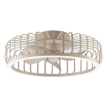 Brilliant - Luminária de teto LED dimerizável com ventilador CAPO LED/36W/230V 2700-6500K Ø 48 cm bege + controlo remoto