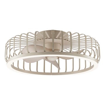 Brilliant - Luminária de teto LED dimerizável com ventilador CAPO LED/36W/230V 2700-6500K Ø 48 cm bege + controlo remoto