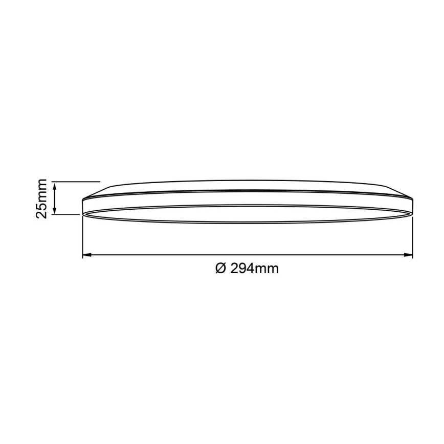 Brilliant - Candeeiro de teto LED dimerizável SORELL LED/18W/230V 3000-6500K Ø 29 cm preto + controlo remoto