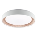 Brilliant - Luminária de teto LED dimerizável WALDO LED/24W/230V 3000-6500K Ø 38,5 cm branco/ouro rosé + controlo remoto