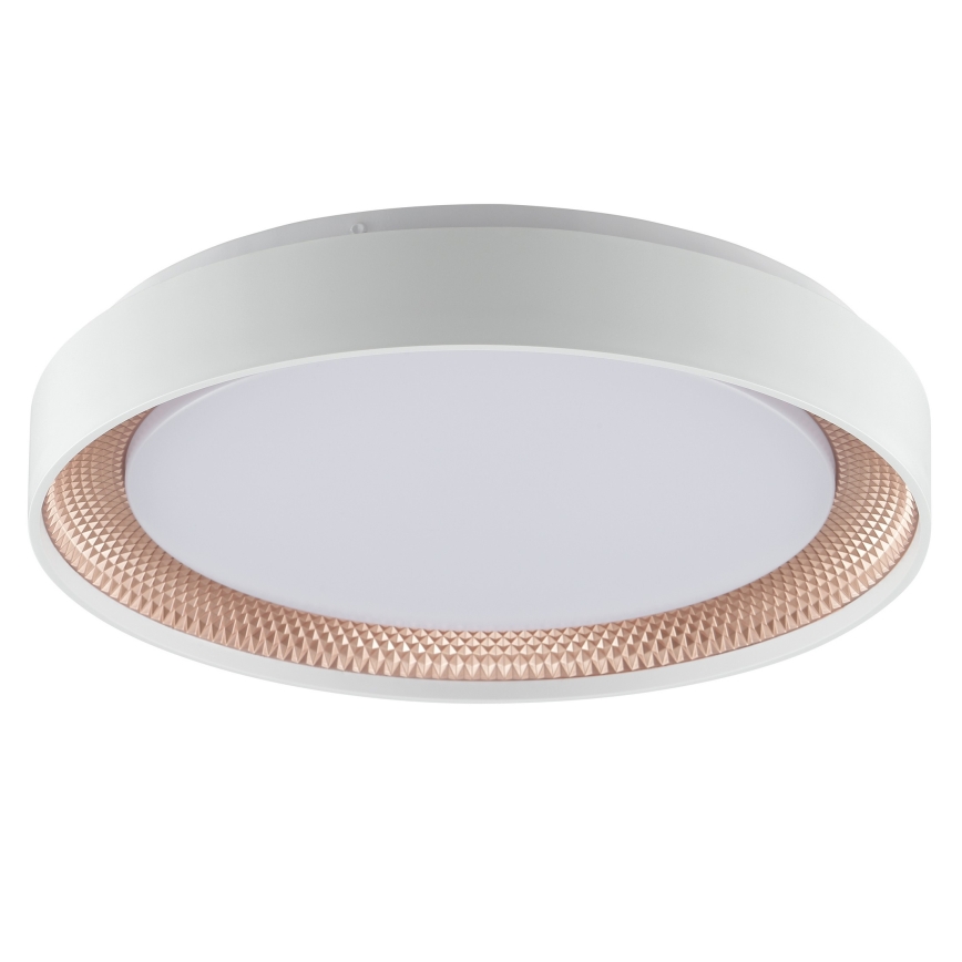 Brilliant - Luminária de teto LED dimerizável WALDO LED/24W/230V 3000-6500K Ø 38,5 cm branco/ouro rosé + controlo remoto
