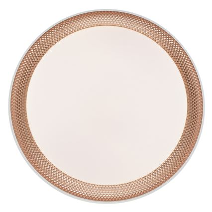 Brilliant - Luminária de teto LED dimerizável WALDO LED/24W/230V 3000-6500K Ø 38,5 cm branco/ouro rosé + controlo remoto
