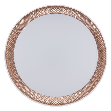 Brilliant - Luminária de teto LED dimerizável WALDO LED/24W/230V 3000-6500K Ø 38,5 cm branco/ouro rosé + controlo remoto