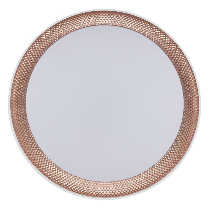 Brilliant - Luminária de teto LED dimerizável WALDO LED/24W/230V 3000-6500K Ø 38,5 cm branco/ouro rosé + controlo remoto