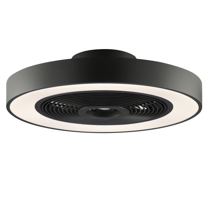 Brilliant - Candeeiro de teto LED RGBW dimerizável com ventilador CATANIA LED/37W/230V 2700-6500K diâmetro 48,6 cm preto + controlo remoto