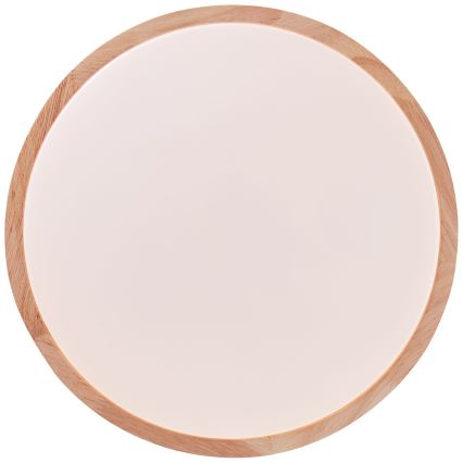 Brilliant - Luminária de teto LED SLIMLINE LED/24W/230V, diâmetro 34,5 cm, madeira de seringueira