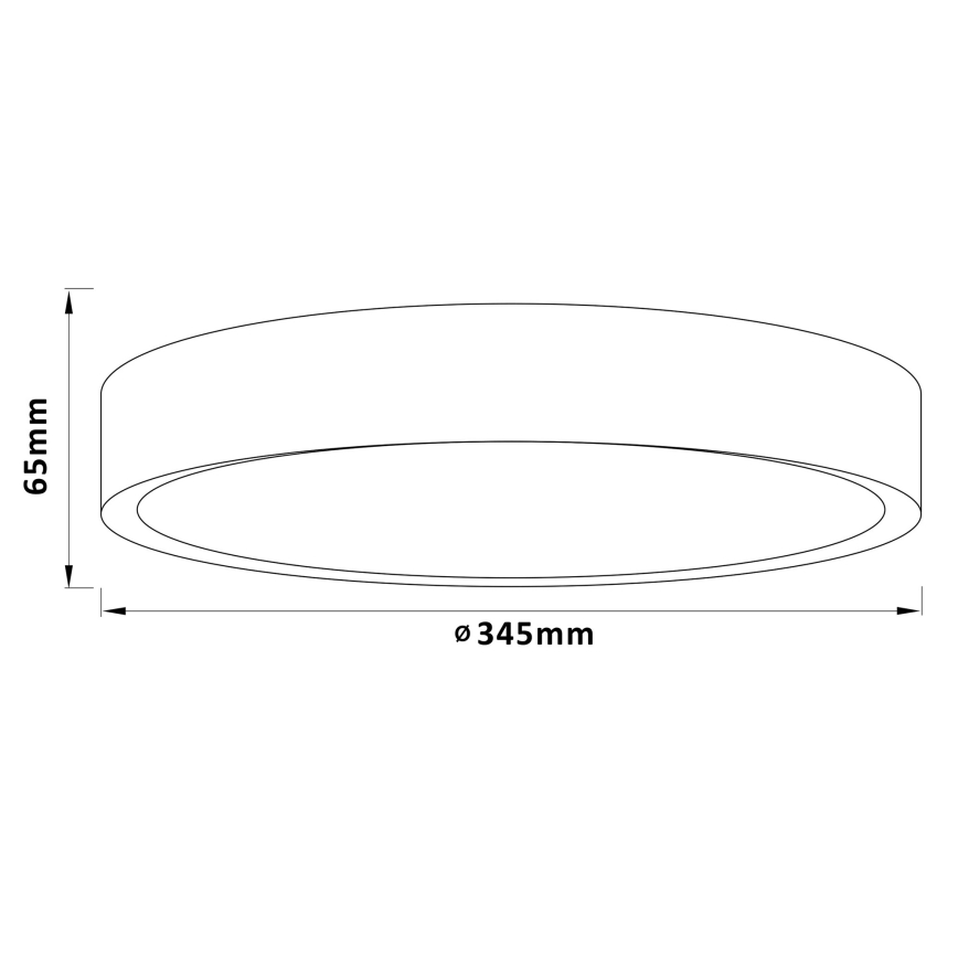 Brilliant - Luminária de teto LED SLIMLINE LED/24W/230V, diâmetro 34,5 cm, madeira de seringueira