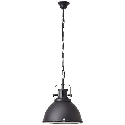 Brilliant - Lustre com corrente JESPER GLAS 1xE27/60W/230V, preto