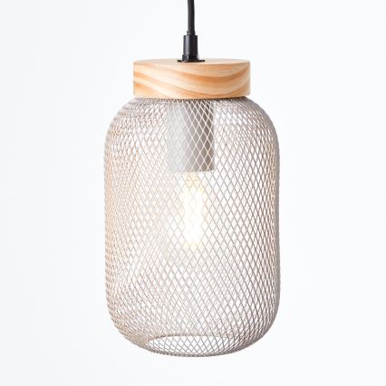 Brilliant - Lustre em cabo GIADA 1xE27/40W/230V Ø 16 cm cinzento