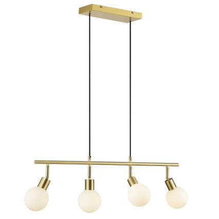 Brilliant - Lustre em cabo JORGE 4xG9/10W/230V latão