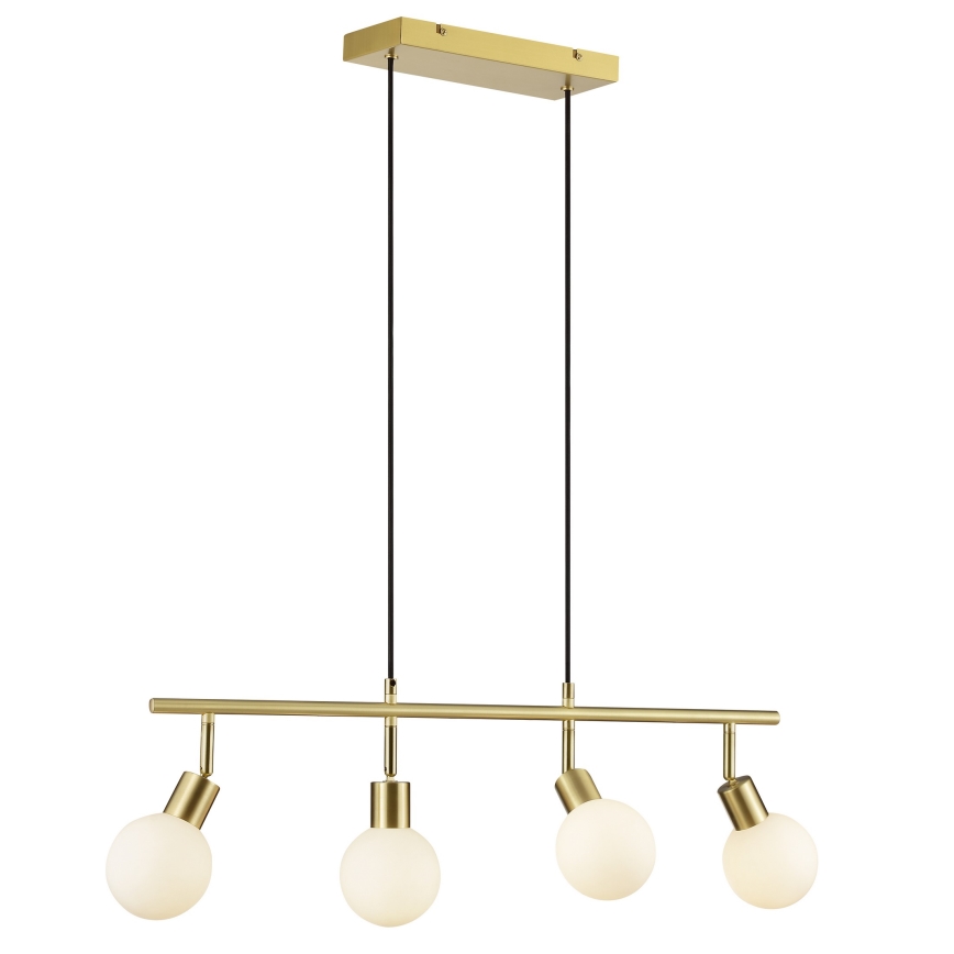 Brilliant - Lustre em cabo JORGE 4xG9/10W/230V latão