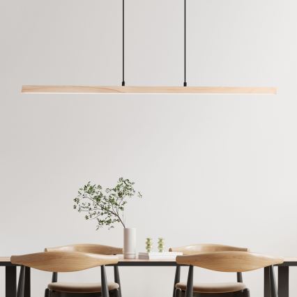 Brilliant - Lustre LED suspenso por cabo ARION LED/22W/230V, acabamento em pinho