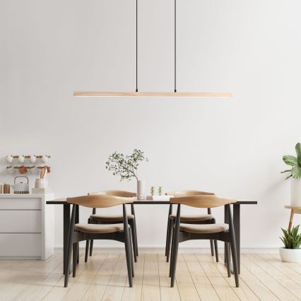 Brilliant - Lustre LED suspenso por cabo ARION LED/22W/230V, acabamento em pinho