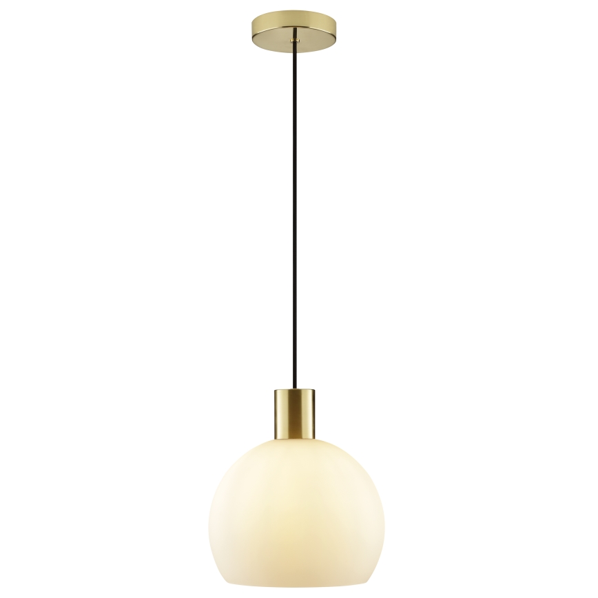 Brilliant - Lustre pendente CONY em cabo, 1x E27 / 20 W / 230 V, Ø 25 cm, latão