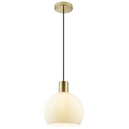 Brilliant - Lustre pendente CONY em cabo, 1x E27 / 20 W / 230 V, Ø 25 cm, latão