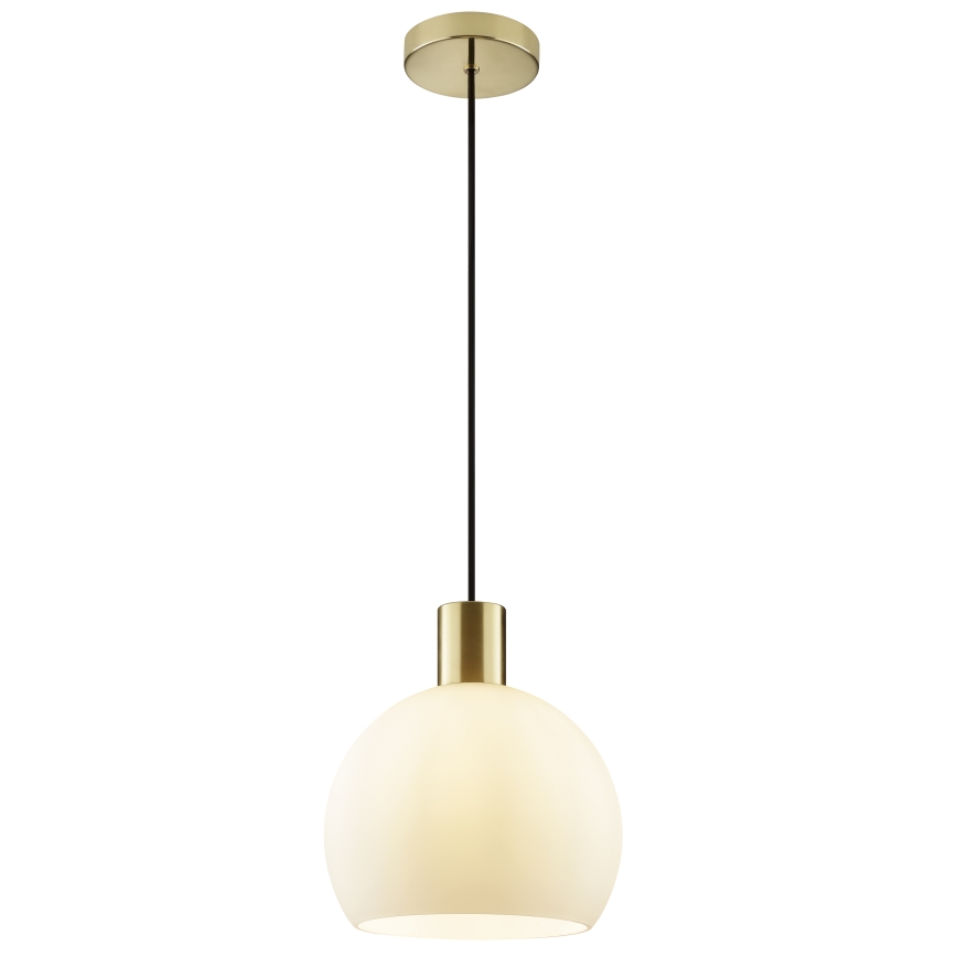 Brilliant - Lustre pendente CONY em cabo, 1x E27 / 20 W / 230 V, Ø 25 cm, latão