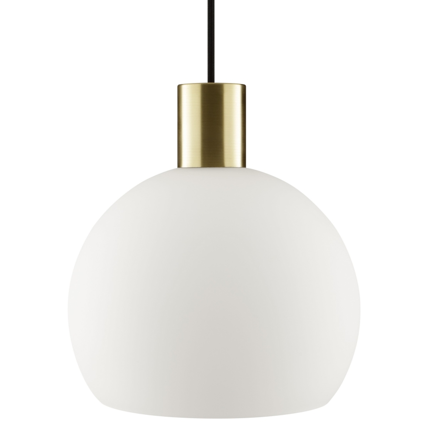 Brilliant - Lustre pendente CONY em cabo, 1x E27 / 20 W / 230 V, Ø 25 cm, latão