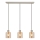 Brilliant - Lustre suspenso por cabo LYSKA 3x E27/20W/230V creme/bege fumê