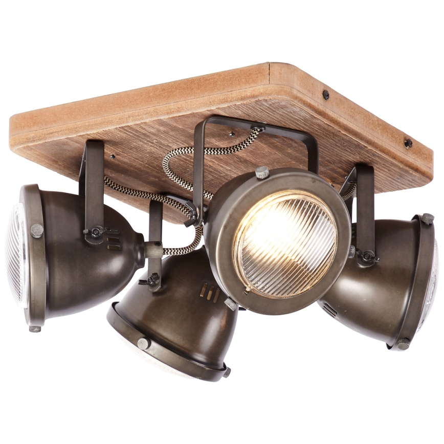 Brilliant - Spot CARMEN WOOD 4xGU10/5W/230V eucalipto