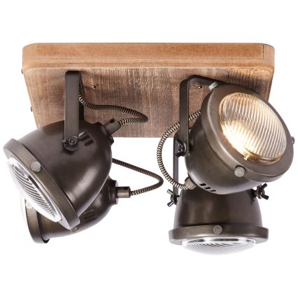 Brilliant - Spot CARMEN WOOD 4xGU10/5W/230V eucalipto