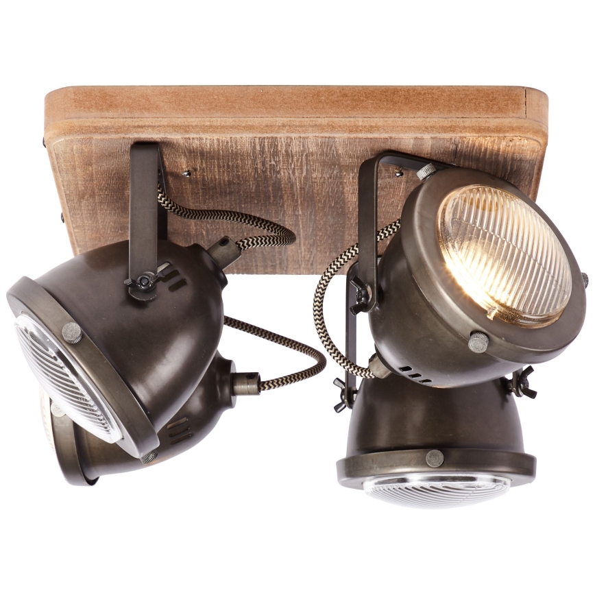 Brilliant - Spot CARMEN WOOD 4xGU10/5W/230V eucalipto