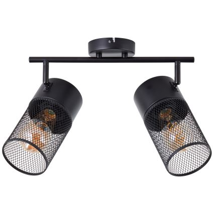 Brilliant - Spot KAMOLO 2xE27/40W/230V preto