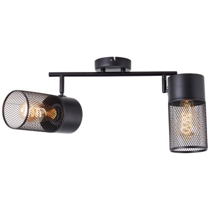 Brilliant - Spot KAMOLO 2xE27/40W/230V preto