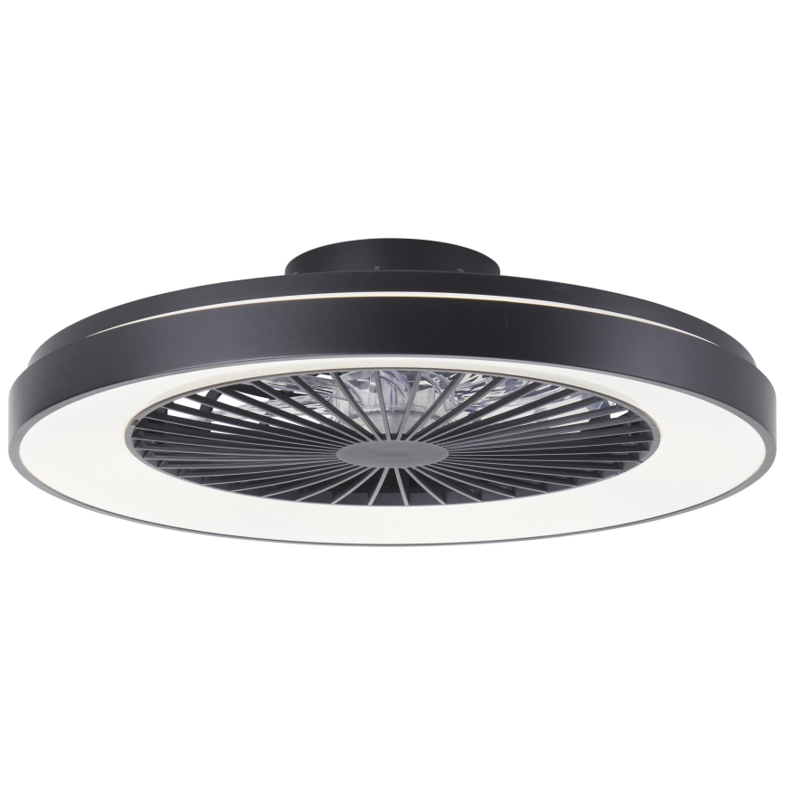 Brilliant - Ventilador de teto dimmerizável LED RGBW MAZZARO LED/24W/230V 3000-6500K diâmetro 58 cm preto + controlo remoto