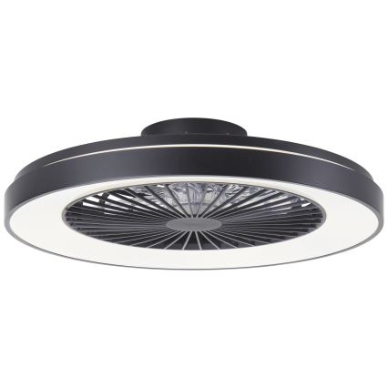 Brilliant - Ventilador de teto dimmerizável LED RGBW MAZZARO LED/24W/230V 3000-6500K diâmetro 58 cm preto + controlo remoto