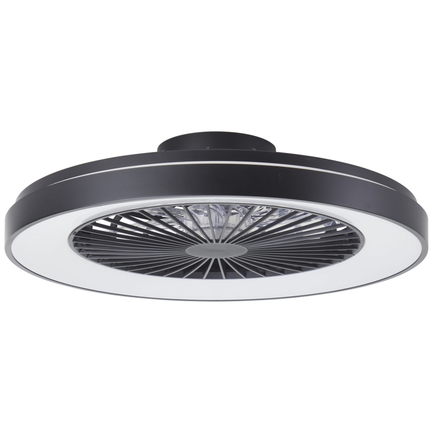 Brilliant - Ventilador de teto dimmerizável LED RGBW MAZZARO LED/24W/230V 3000-6500K diâmetro 58 cm preto + controlo remoto