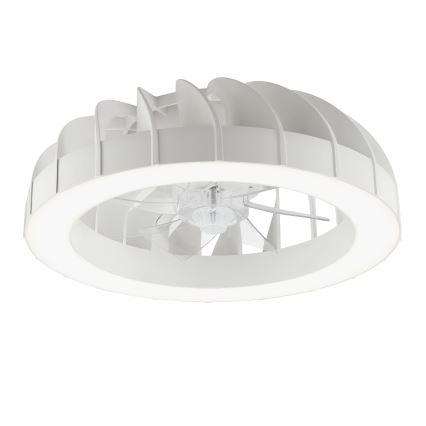 Brilliant - Ventilador de teto dimmerizável LED RGBW com luz FANORA LED/30W/230V 2700-6500K diâmetro 46 cm branco + controlo remoto