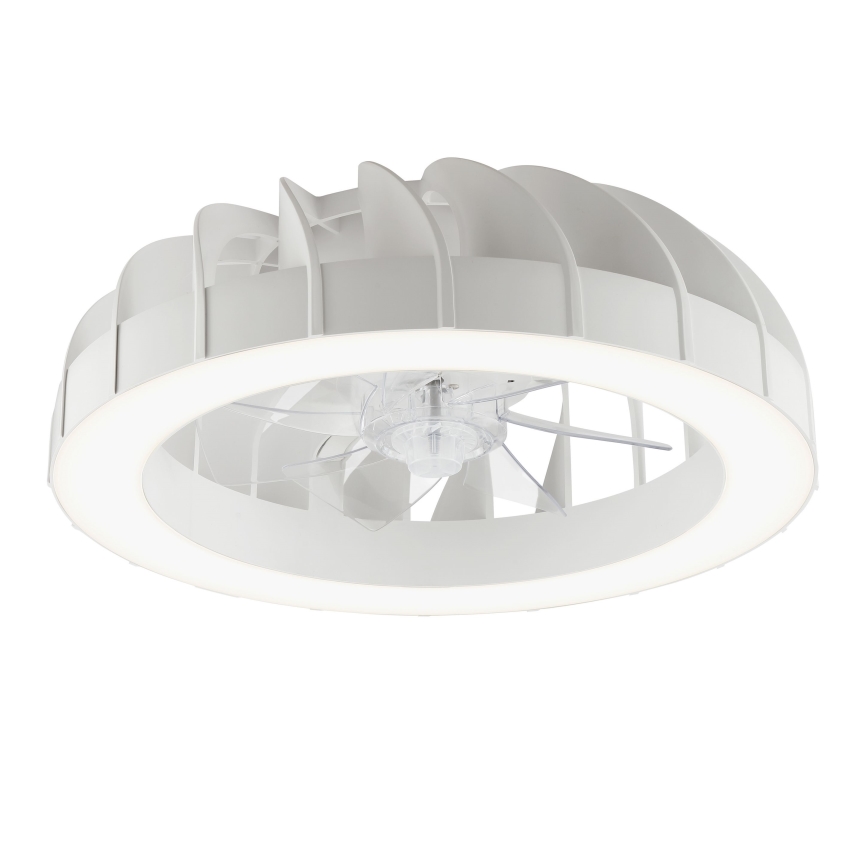 Brilliant - Ventilador de teto dimmerizável LED RGBW com luz FANORA LED/30W/230V 2700-6500K diâmetro 46 cm branco + controlo remoto