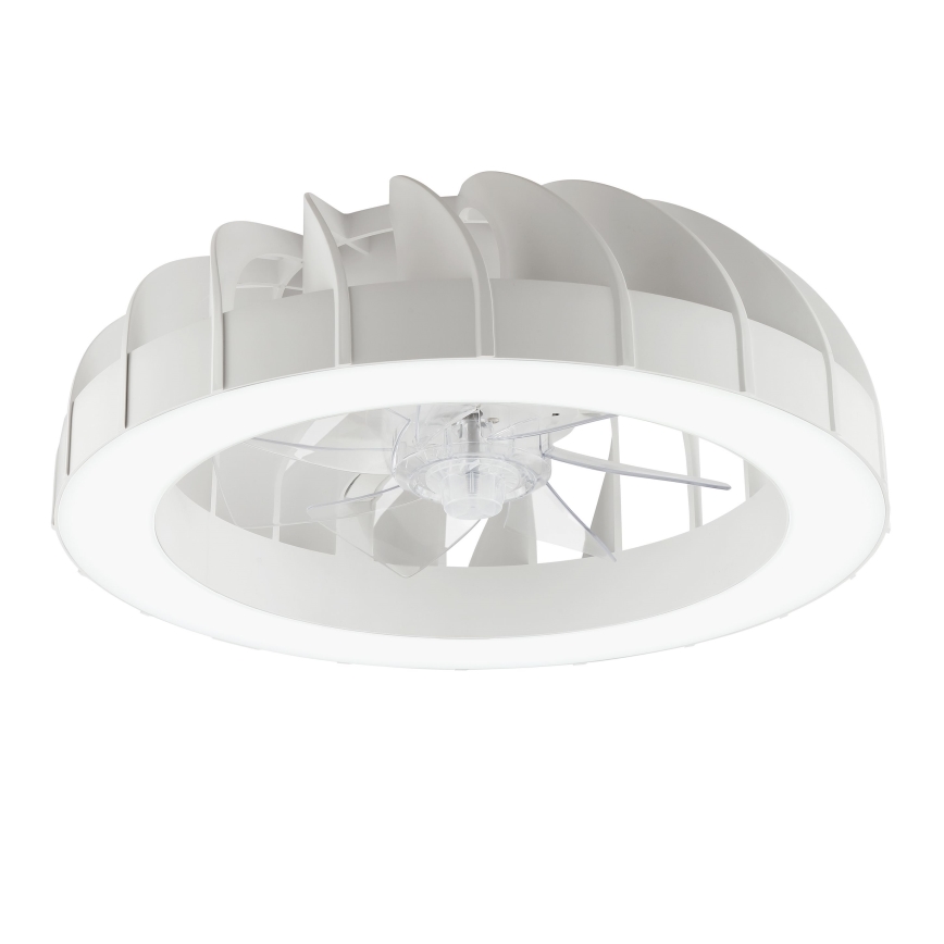 Brilliant - Ventilador de teto dimmerizável LED RGBW com luz FANORA LED/30W/230V 2700-6500K diâmetro 46 cm branco + controlo remoto