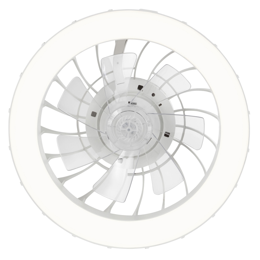 Brilliant - Ventilador de teto dimmerizável LED RGBW com luz FANORA LED/30W/230V 2700-6500K diâmetro 46 cm branco + controlo remoto