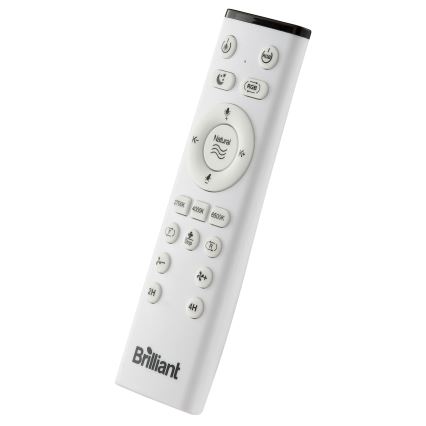 Brilliant - Ventilador de teto dimmerizável LED RGBW com luz FANORA LED/30W/230V 2700-6500K diâmetro 46 cm branco + controlo remoto
