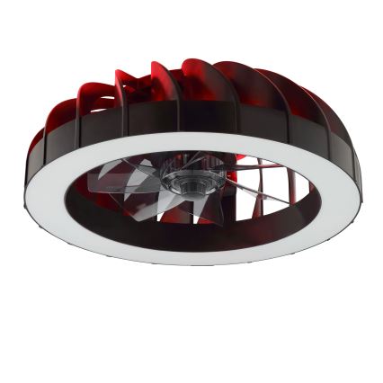 Brilliant - Ventilador de teto dimmerizável LED RGBW com luz FANORA LED/30W/230V 2700-6500K diâmetro 46 cm preto + controlo remoto