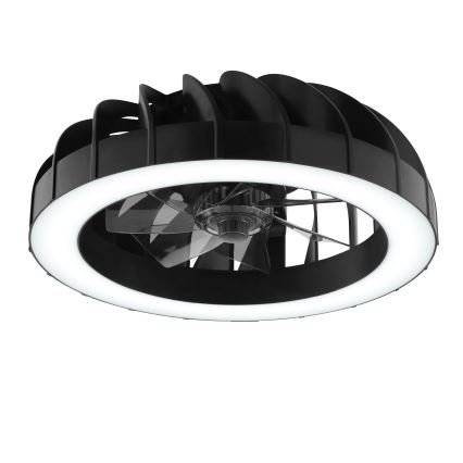 Brilliant - Ventilador de teto dimmerizável LED RGBW com luz FANORA LED/30W/230V 2700-6500K diâmetro 46 cm preto + controlo remoto