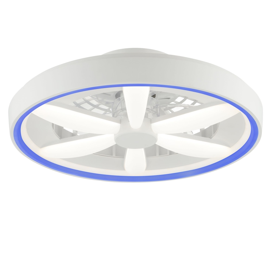 Brilliant - Ventilador de teto LED RGBW regulável com luz GAIANO LED/48W/230V 2700-6500K branco + controlo remoto