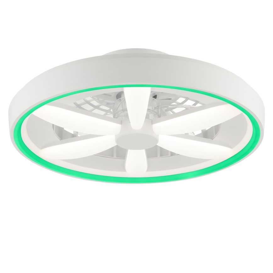 Brilliant - Ventilador de teto LED RGBW regulável com luz GAIANO LED/48W/230V 2700-6500K branco + controlo remoto