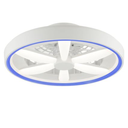 Brilliant - Ventilador de teto LED RGBW regulável com luz GAIANO LED/48W/230V 2700-6500K branco + controlo remoto