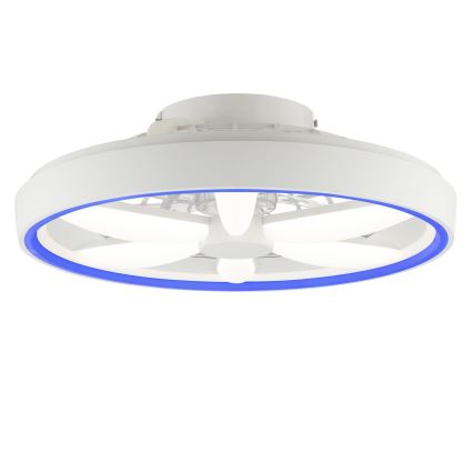 Brilliant - Ventilador de teto LED RGBW regulável com luz GAIANO LED/48W/230V 2700-6500K branco + controlo remoto