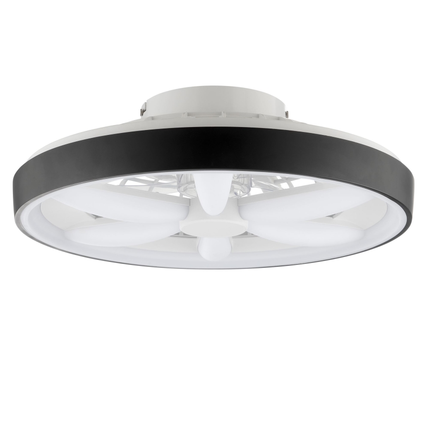 Brilliant - Ventilador de teto dimmerizável LED RGBW com luz GAIANO LED/48W/230V 2700-6500K preto + controlo remoto