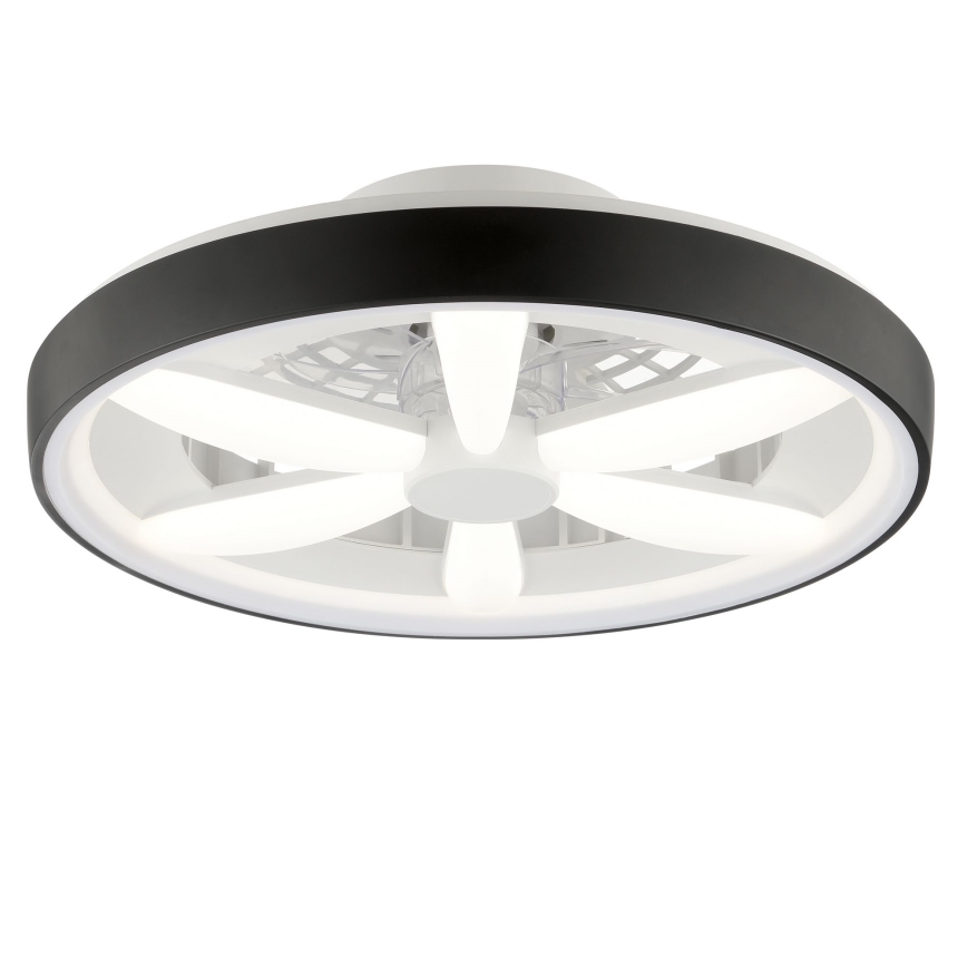 Brilliant - Ventilador de teto dimmerizável LED RGBW com luz GAIANO LED/48W/230V 2700-6500K preto + controlo remoto