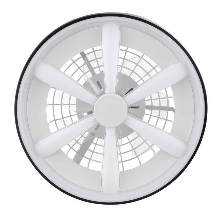 Brilliant - Ventilador de teto dimmerizável LED RGBW com luz GAIANO LED/48W/230V 2700-6500K preto + controlo remoto