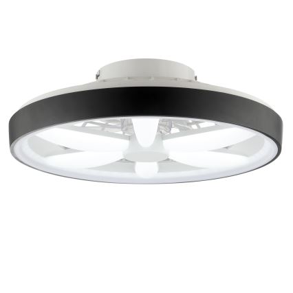 Brilliant - Ventilador de teto dimmerizável LED RGBW com luz GAIANO LED/48W/230V 2700-6500K preto + controlo remoto