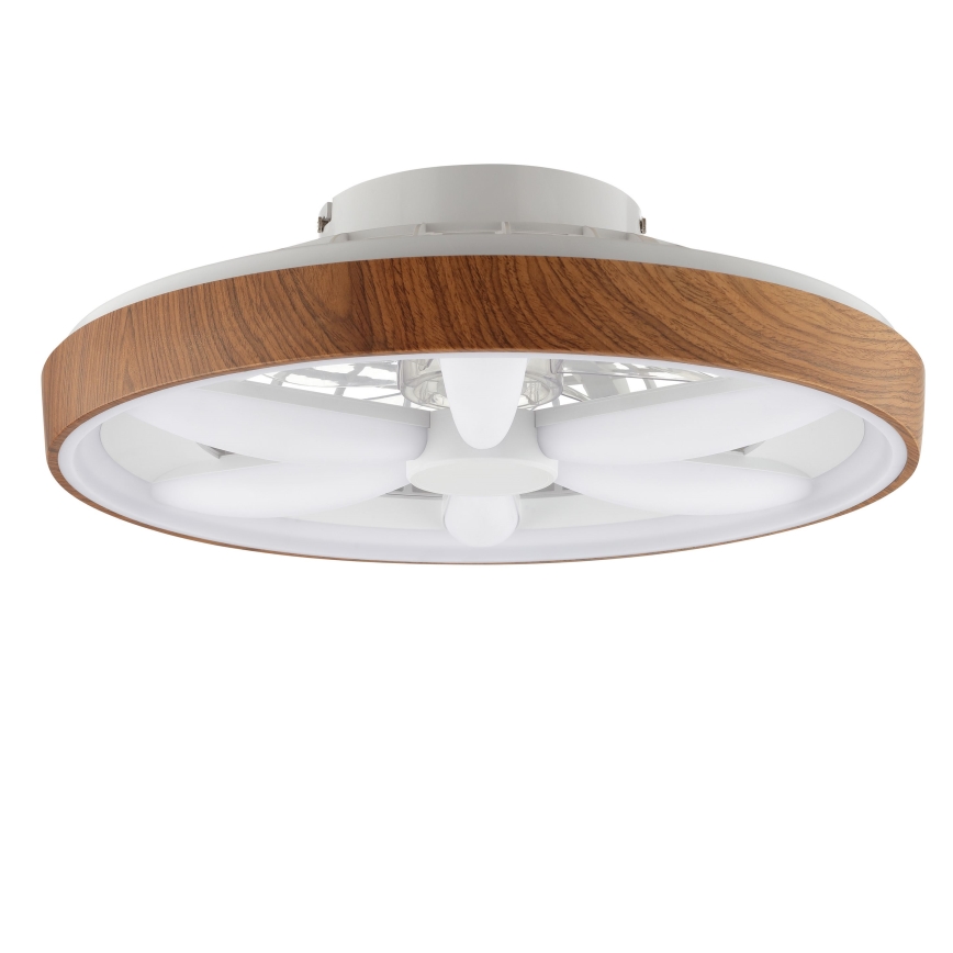 Brilliant -  Ventoinha de teto LED RGBW regulável GAIANO LED/24W/230V 2700-6500K diâmetro 48 cm castanho + comando
