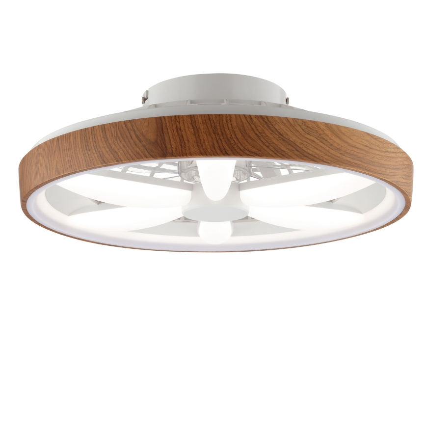 Brilliant -  Ventoinha de teto LED RGBW regulável GAIANO LED/24W/230V 2700-6500K diâmetro 48 cm castanho + comando