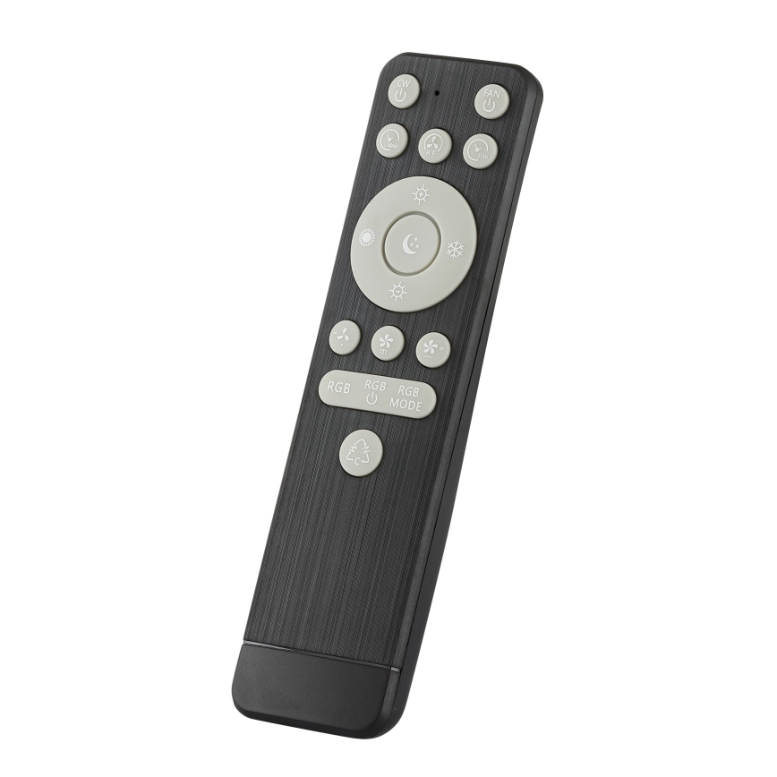 Brilliant -  Ventoinha de teto LED RGBW regulável GAIANO LED/24W/230V 2700-6500K diâmetro 48 cm castanho + comando