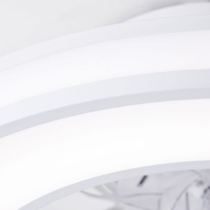 Brilliant - Ventoinha de teto LED RGBW regulável MONDELLO LED/26W/230V 2700-6500K diâmetro 41,5 cm branco + comando