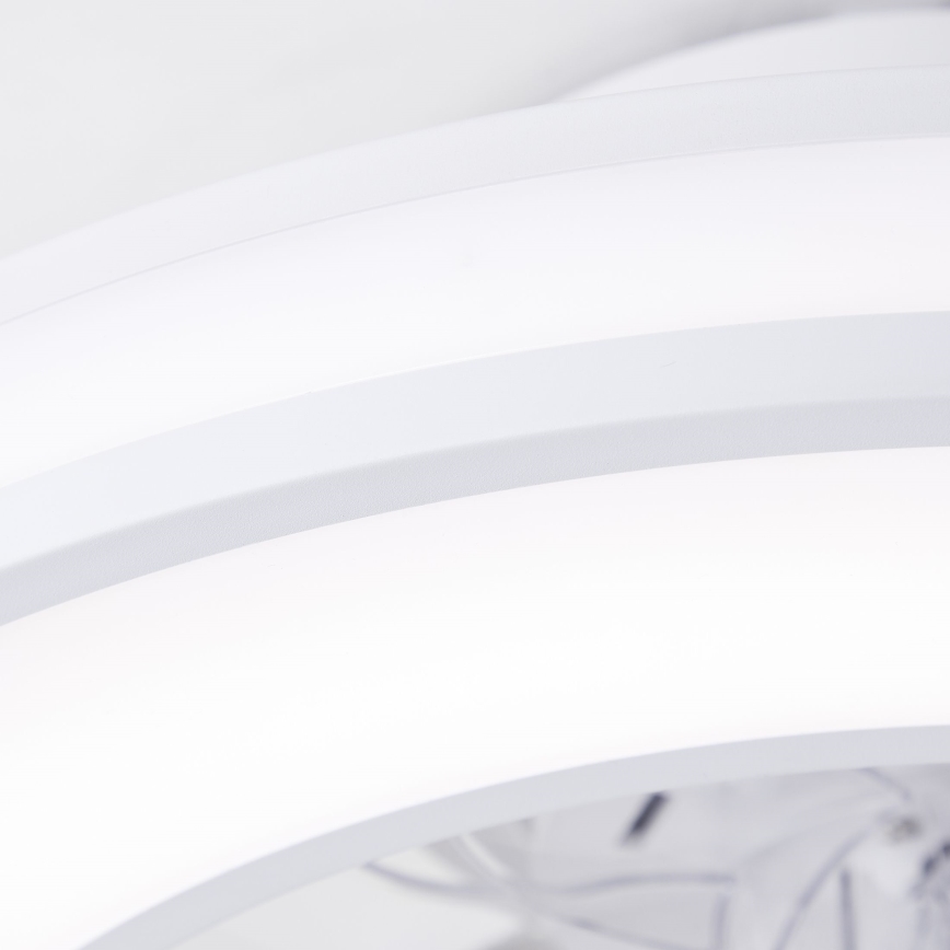 Brilliant - Ventoinha de teto LED RGBW regulável MONDELLO LED/26W/230V 2700-6500K diâmetro 41,5 cm branco + comando